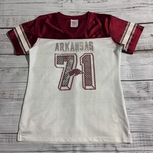 Vintage Arkansas Razorbacks #71 Football Jersey KA Knights Youth Size XL 14/16